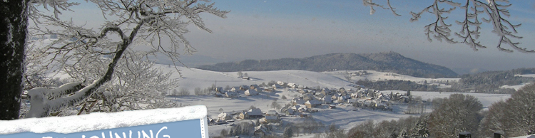 Panorama auf das pr&auml;mierte Golddorf Gersbach